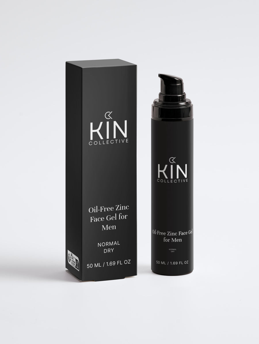 Oil-Free Zinc Face Gel for Men, 50ml, with box, for normal and dry skin